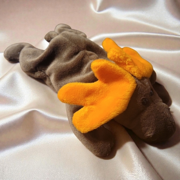 NWT Rare 1993 TY Beanie Baby CHOCOLATE Moose Original 9" Hang Tush Tags Mint - Picture 2 of 9